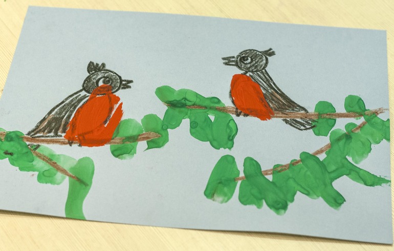 Горошек рисует, или занятия в 2 года 7 месяцев.