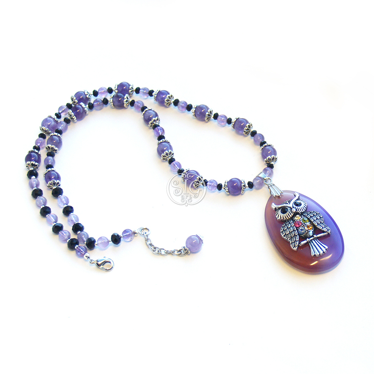 "Хозяйка лесного бала" - колье, серьги и браслет