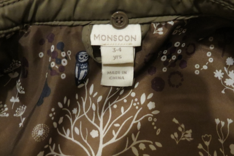 Куртка и шапка Monsoon 3-4 года