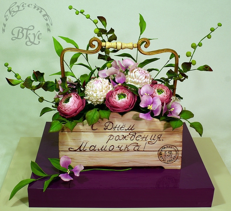 Торт "Любимые цветы")))