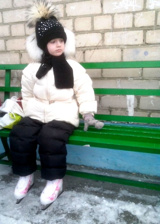 Встали сегодня на коньки)