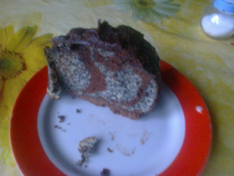 кекс двухцветный