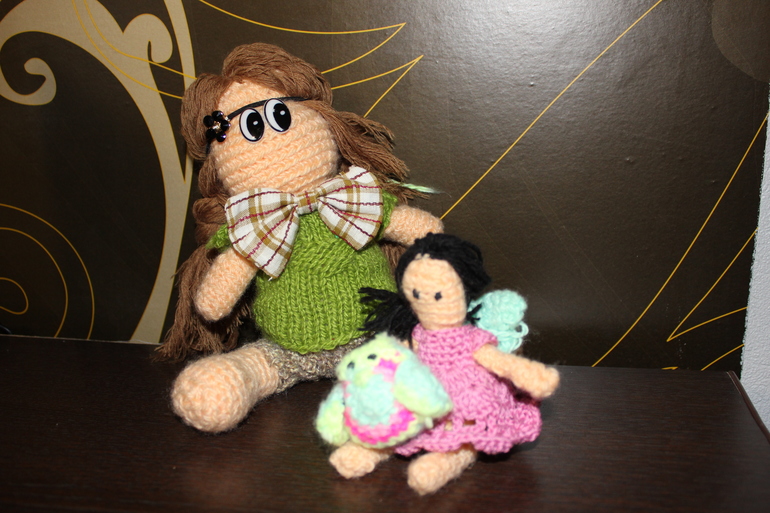 когда нечем заняться... пытаюсь вязать игрушки)