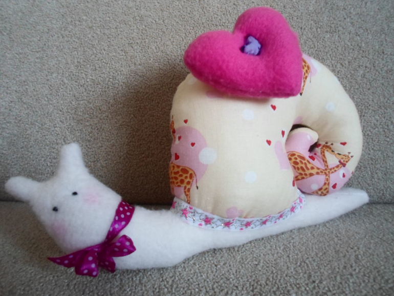 Моя первая тильдочка улитка Ульяша.