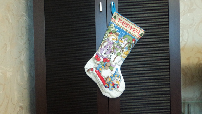 Новогодний сапожок.