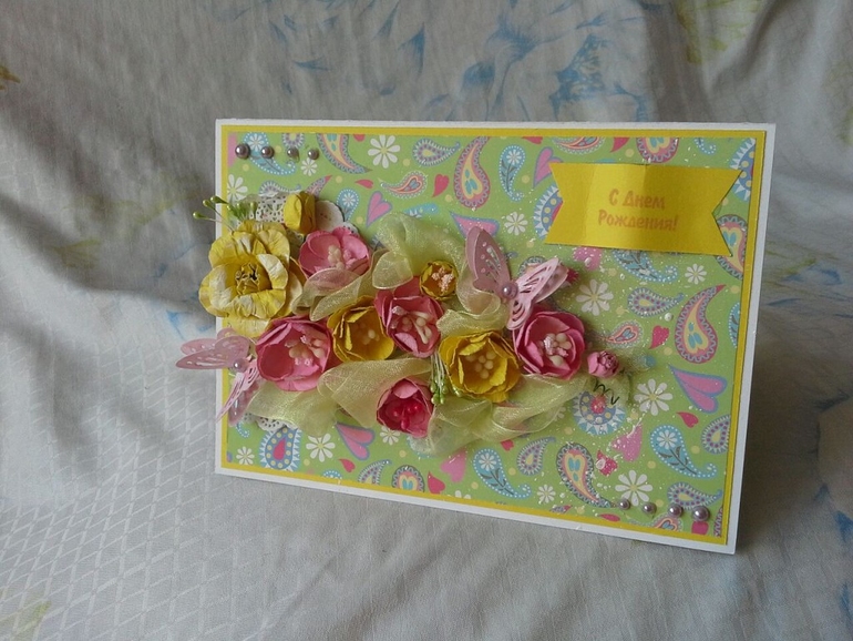 Открытка крестнице мужа