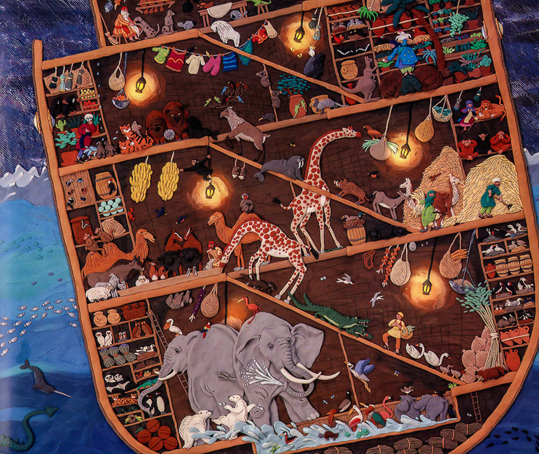 Иллюстрации в необычной технике