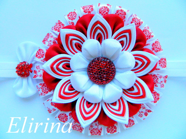 Повязочка и брошка для маленькой принцессы