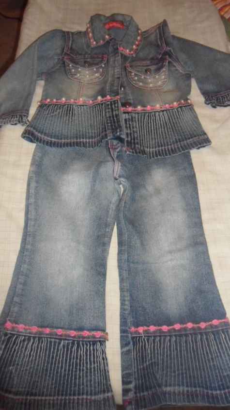 джинсовый костюм рост 106-110