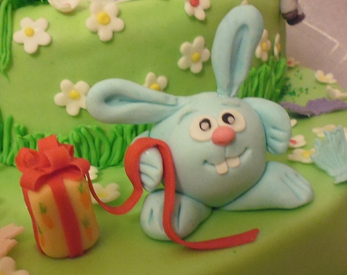 Торт "Смешарики с подарками"