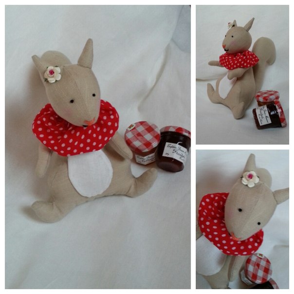 А к нам белочка прискакала!))