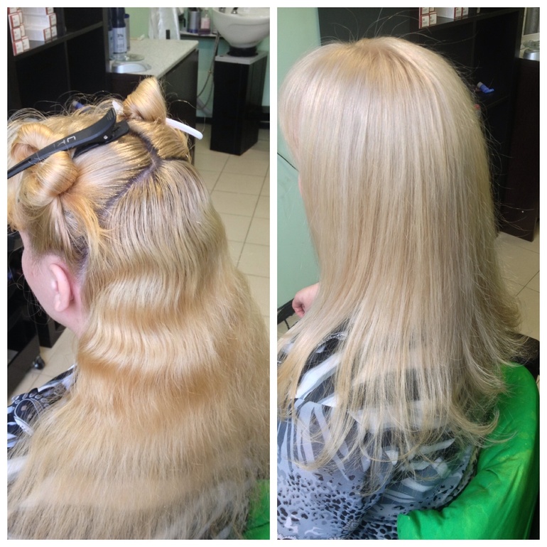 Блонд однотонный))