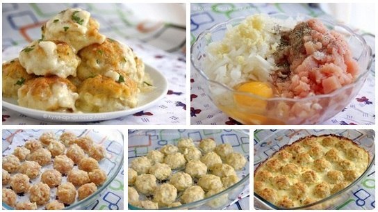 Нежнейшие куриные шарики в сырно-сливочном соусе