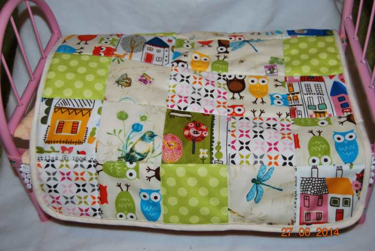 Лоскутный мини-пледик))