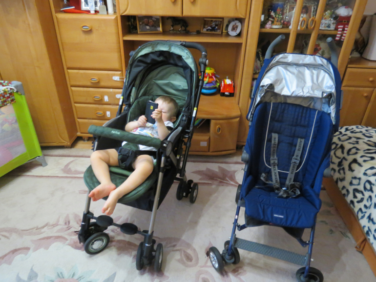 Примерка летних колясок) Мои любимые Макларен БМВ и Априка Сорария Премиум)