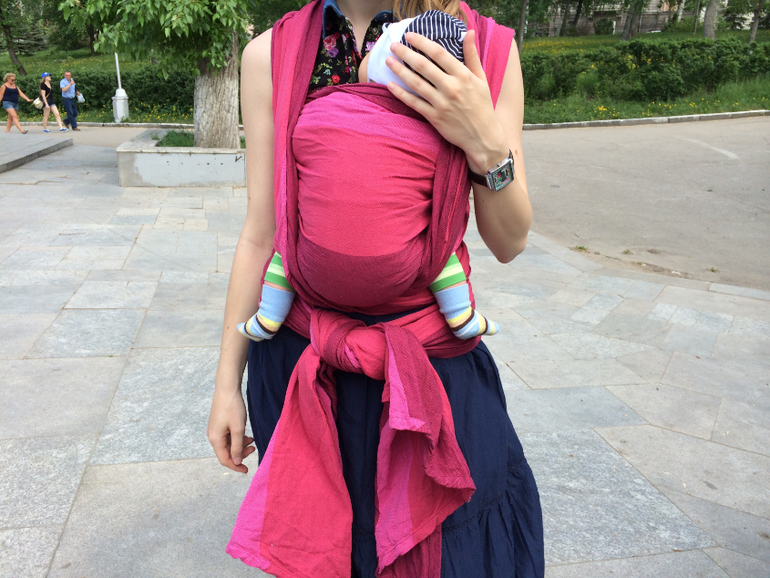 Осваиваю слинг-шарф