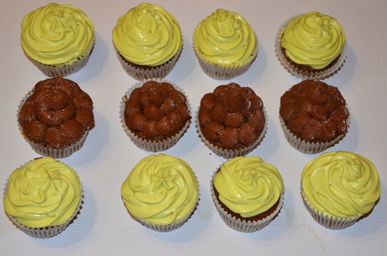 Морковные капкейки