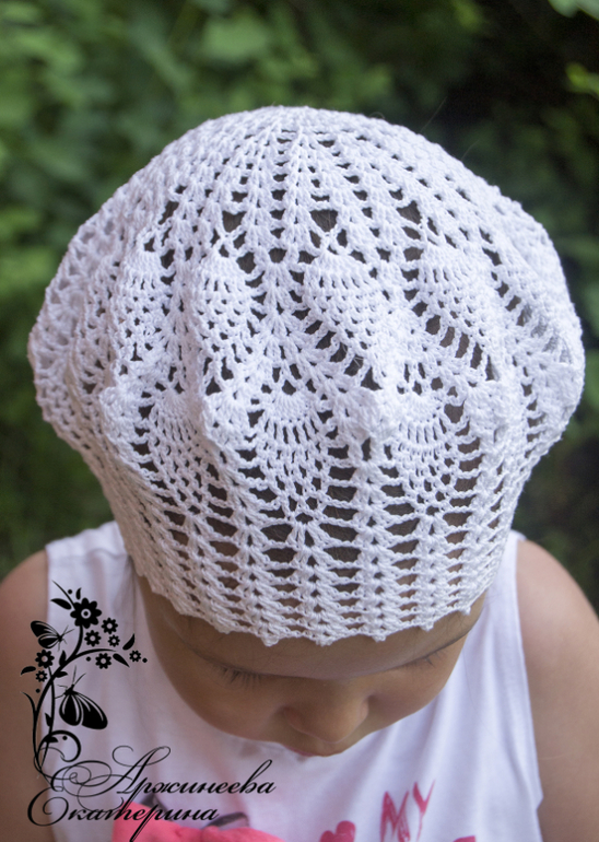 Белая береточка для Киры