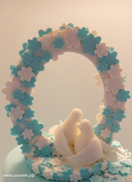 Свадебный бирюзовый.