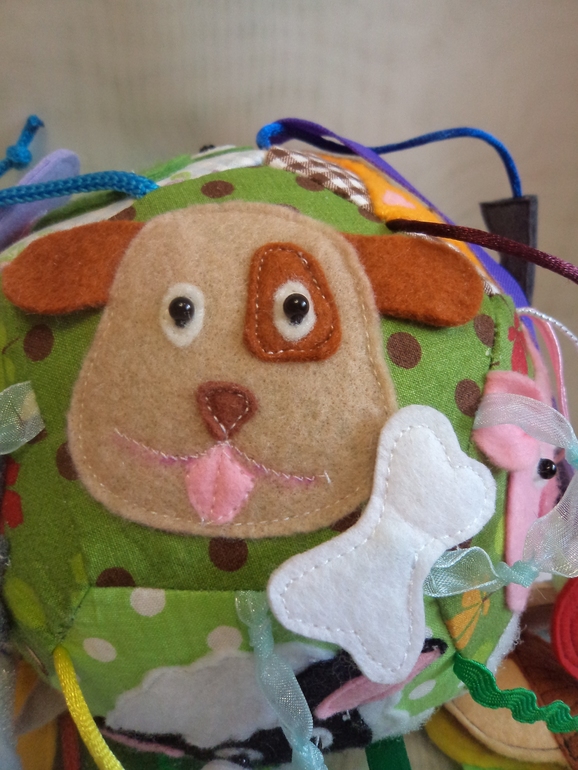 Развивающий мячик "Кто что ест"