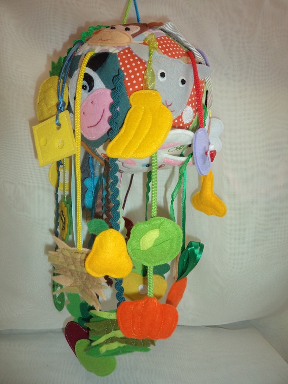 Развивающий мячик "Кто что ест"