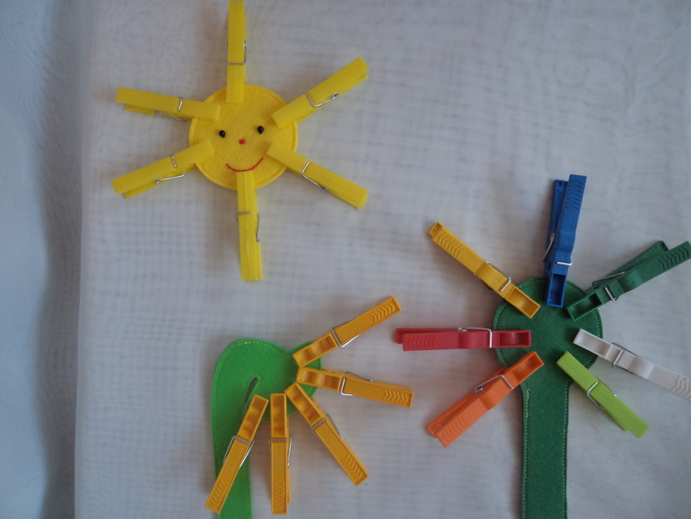 Фетровый набор для игр с прищепками (обновлённый)