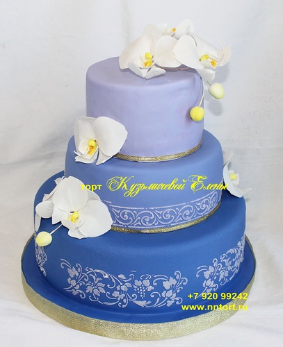 Торт на юбилей. первый трехярусный