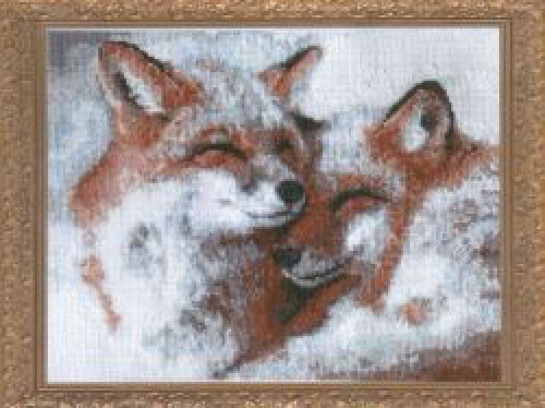 Лисы от Алисены. Кто вышивал,ау?:))