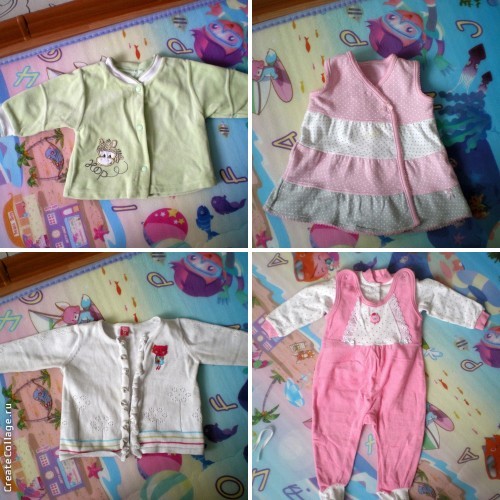 Вещи для девочки от 0 до 6 мес. пакетом. Регион.