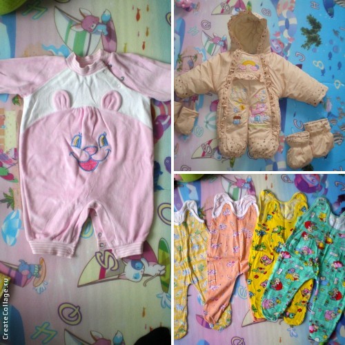 Вещи для девочки от 0 до 6 мес. пакетом. Регион.