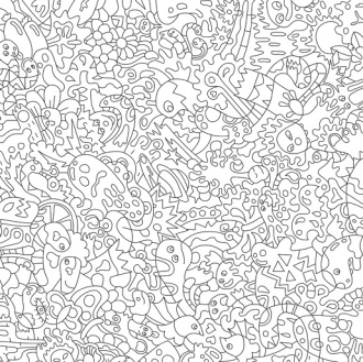 Обои разукрашки