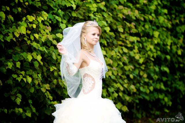 Свадебное платье цвет шампань