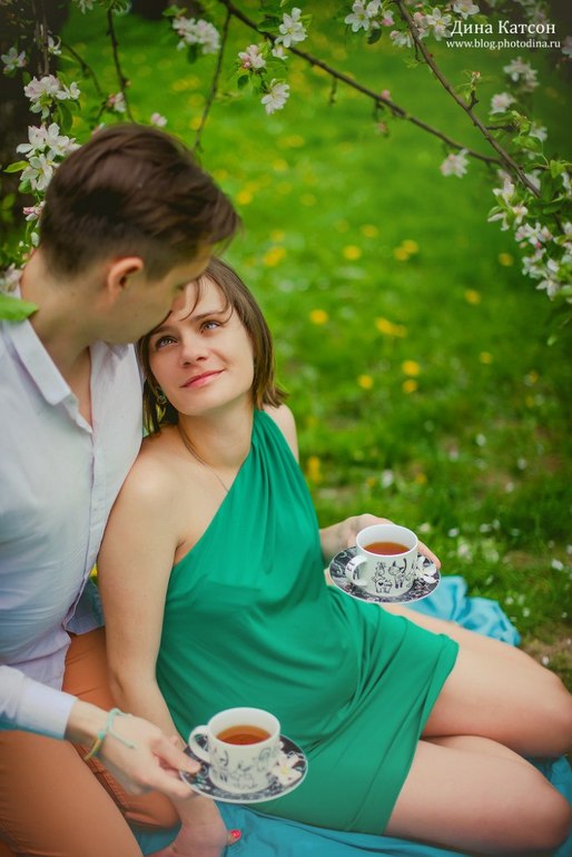 наша фотосессия в яблоневых садах