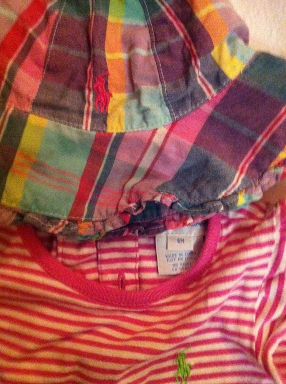 Комплект Ralph Lauren 6 мес: майка, леггинсы,панамка, босоножки оригинал