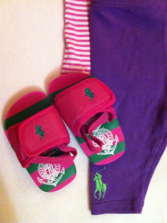 Комплект Ralph Lauren 6 мес: майка, леггинсы,панамка, босоножки оригинал