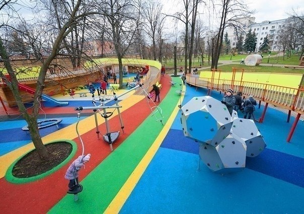 интересные детские площадки в москве