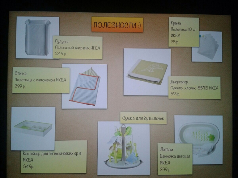 Список  покупок младшему