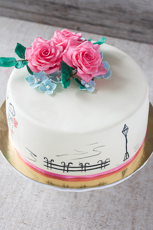 Романтичный торт