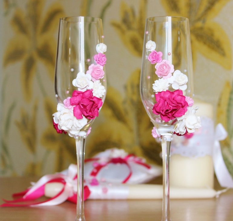 оформление свадебных аксессуаров