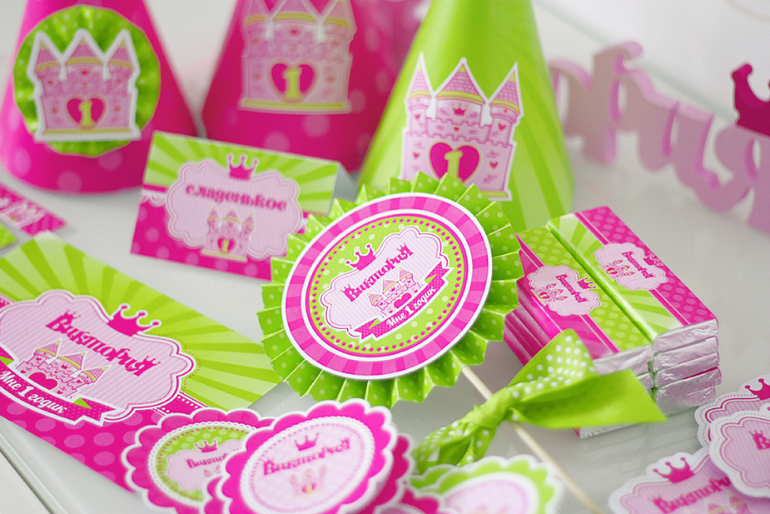 Оформление Дня Рождения в стиле Принцесс для маленькой Виктории