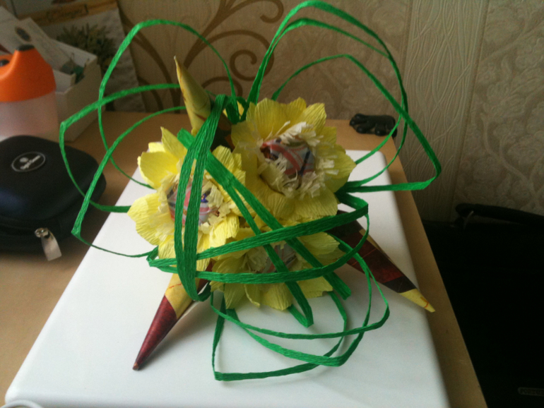 Сладкие букеты еще одно хобби:)