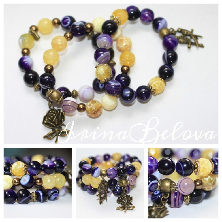 Комплект браслетов "Ирис"