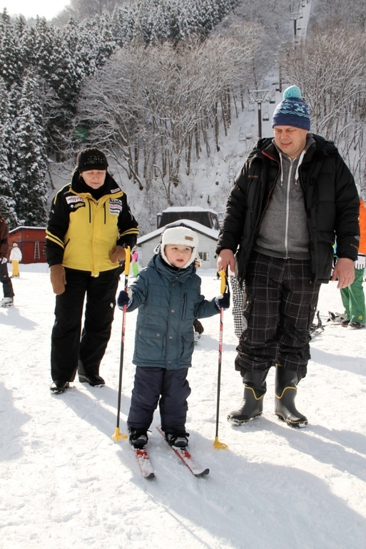 Первые лыжи...