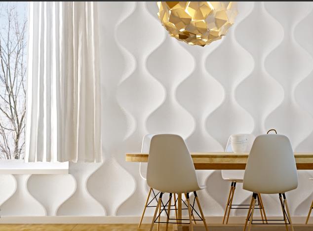 3 D панели в интерьере