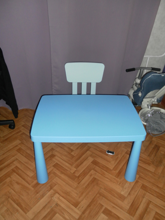 Наши столик и стульчик Mammut