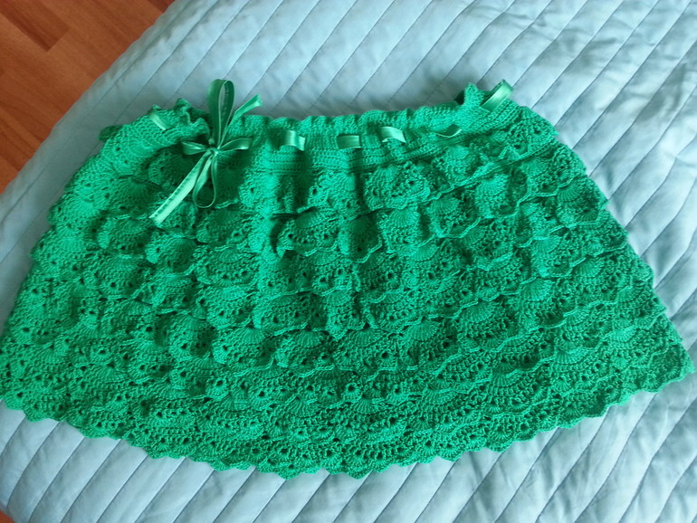 Юбочка крючком