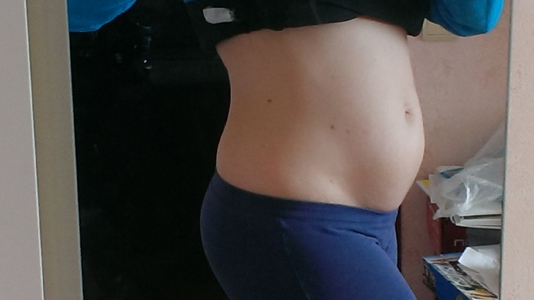 А вот моё пузико в 25недель