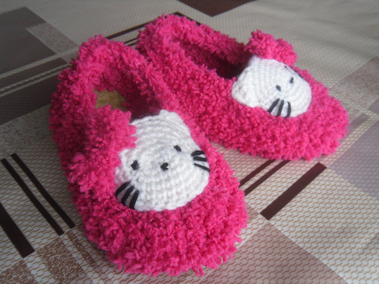 Моя вязанная обувь для деток