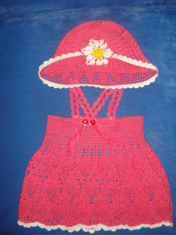 Сарафанчик и панамка крючком