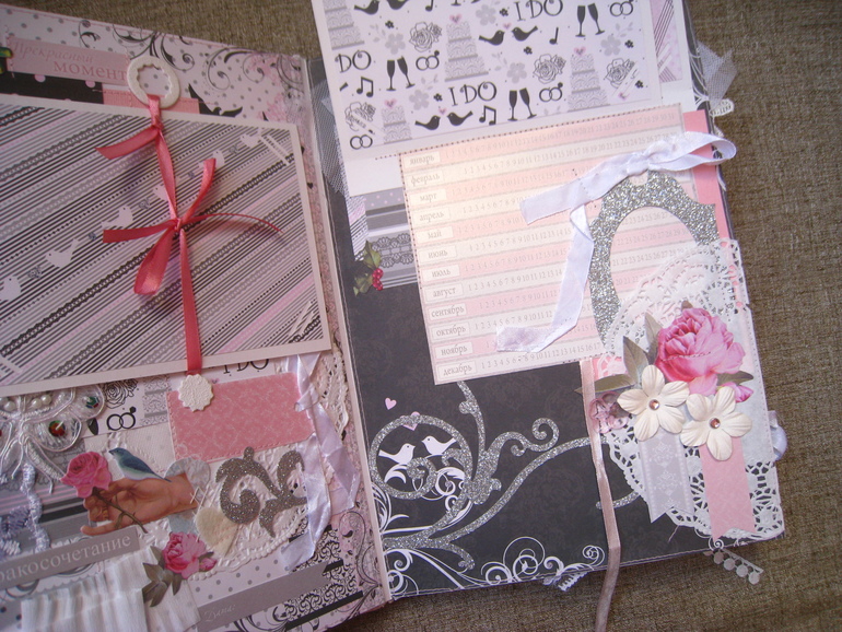 Красивый и элегантный свадебный альбом ручной работы! Продается!